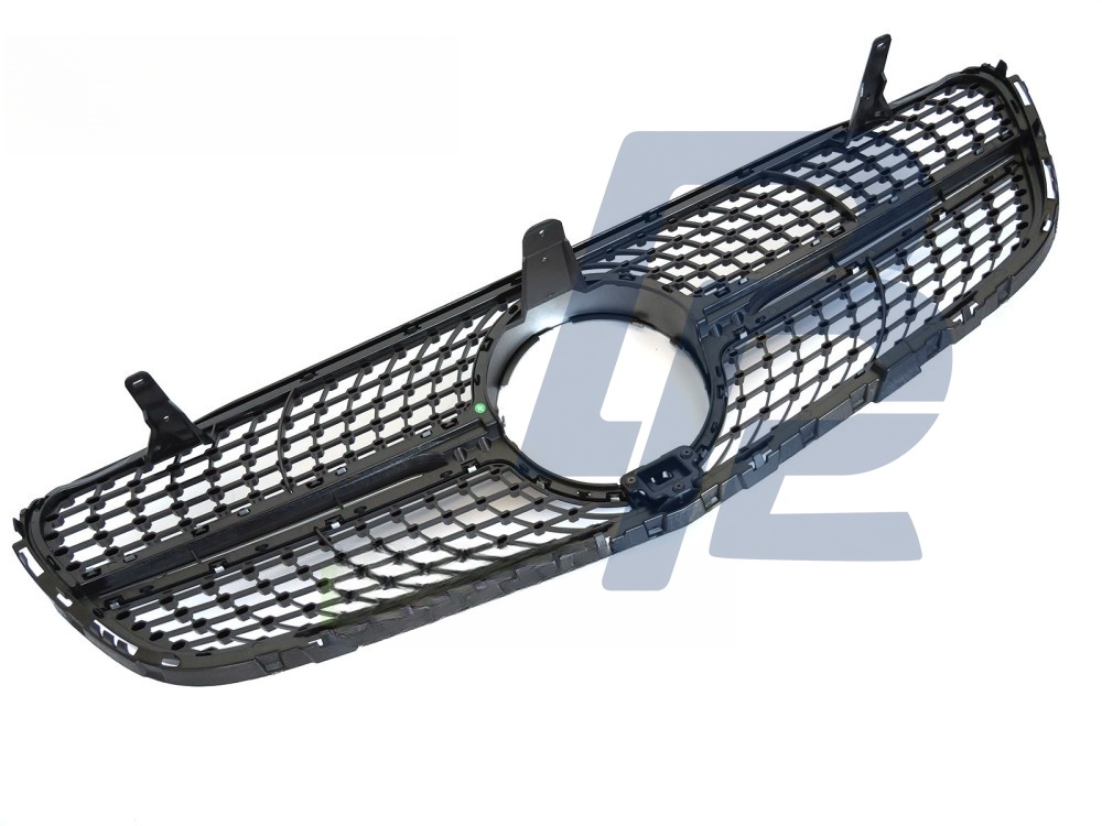 Grille Diamond Silver Chrome with Camera Hole for Mercedes GLC W253 2015–2018 - 3