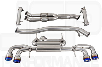 NISSAN GTR R35 08+ JCP CATBACK SYSTEM TIT QUAD TIPS