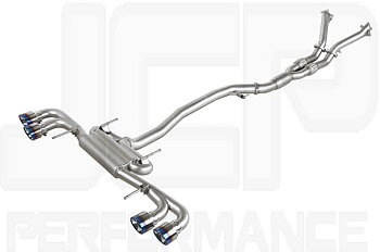 NISSAN GTR R35 08+ JCP CATBACK SYSTEM TIT QUAD TIPS