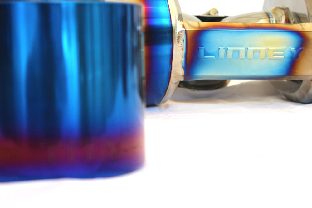 NISSAN GTR R35 08+ LINNEY GTC TITAN TITANIUM EXHAUST 102MM - 4