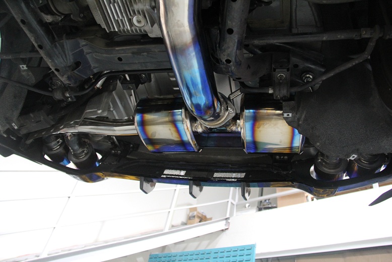 NISSAN GTR R35 08+ LINNEY GTC TITAN TITANIUM EXHAUST 102MM - 3
