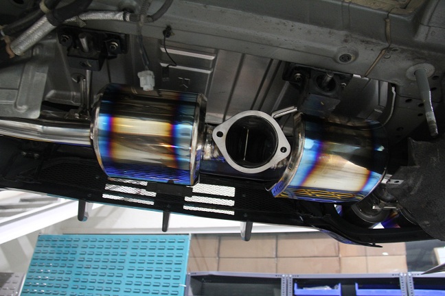 NISSAN GTR R35 08+ LINNEY GTC TITAN TITANIUM EXHAUST 102MM - 2