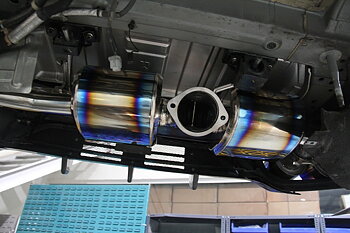 NISSAN GTR R35 08+ LINNEY GTC TITAN TITANIUM EXHAUST 102MM