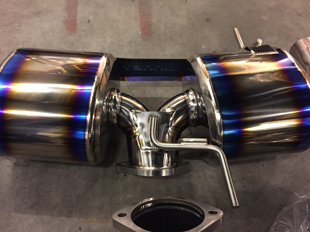 NISSAN GTR R35 08+ LINNEY GTC TITAN TITANIUM EXHAUST 102MM - 7