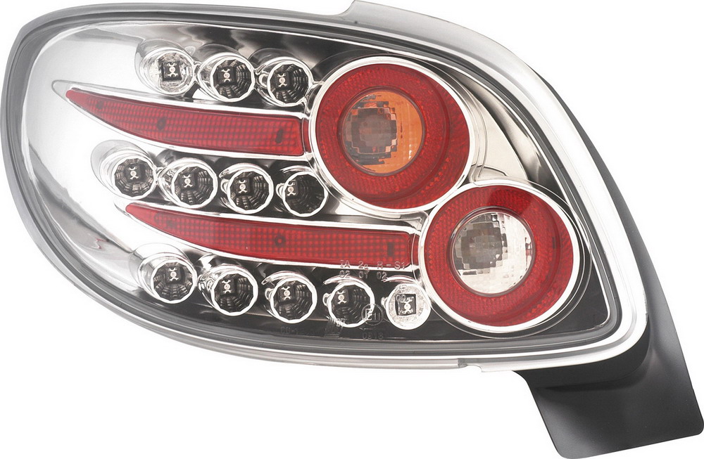 PEUGEOT 206 CC 98+ CLEAR LED TAILLIGHTS