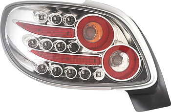 PEUGEOT 206 CC 98+ CLEAR LED TAILLIGHTS