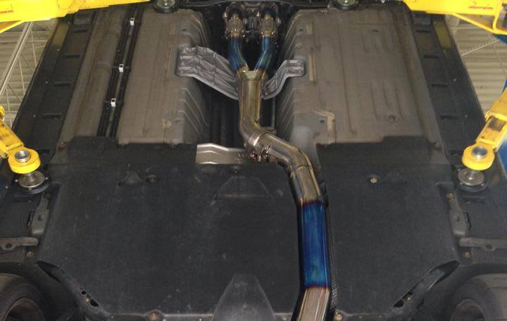 NISSAN GTR R35 08+ LINNEY GTC TITAN TITANIUM Y-PIPES 102MM - 4