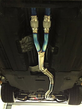 NISSAN GTR R35 08+ LINNEY GTC TITAN TITANIUM Y-PIPES 102MM