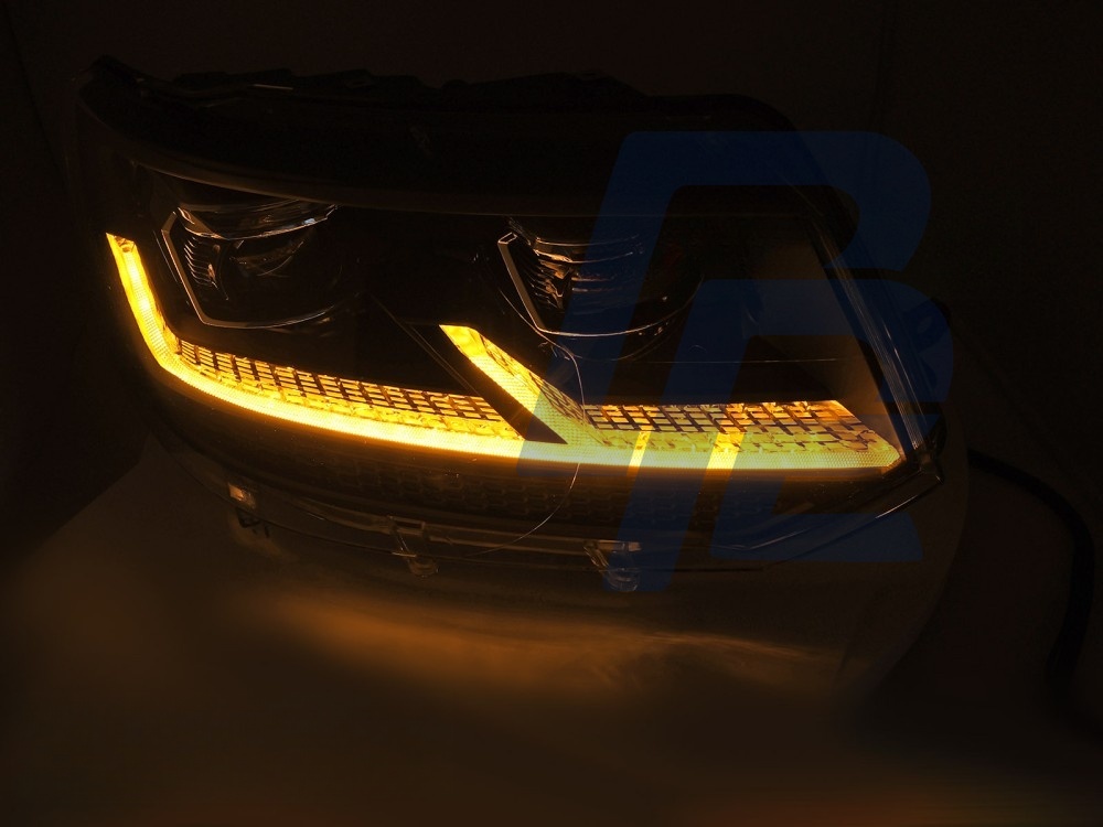 Headlights Full LED Chrome DRL for VW T5.1 2010–2015 - 6