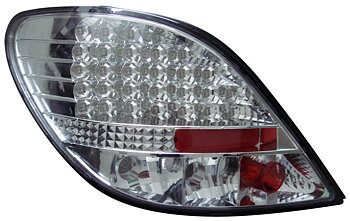 PEUGEOT 207 3/5D 06+ CHROME LED TAILLIGHTS