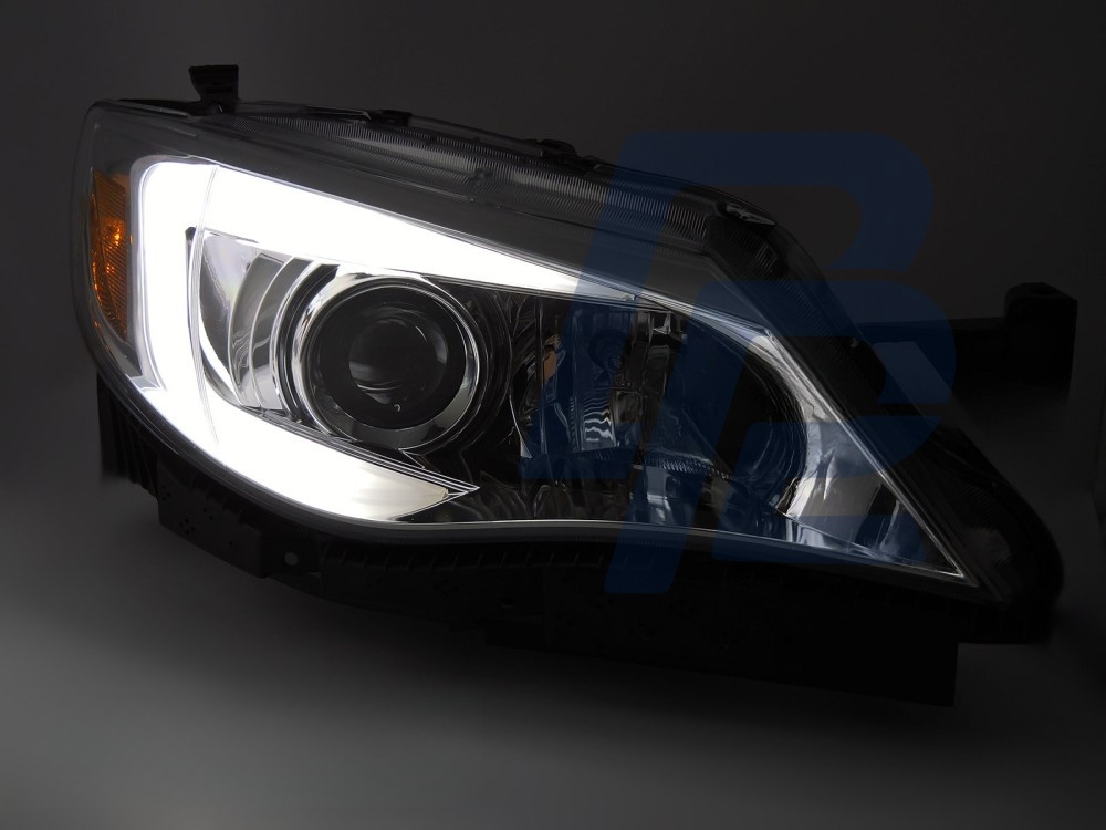 Headlights Tube Light Chrome for Subaru WRX 2008–2014 - 2
