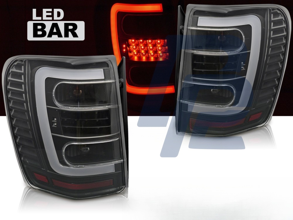 Tail Lights for Jeep Grand Cherokee 99-05.05 Black Clear LED - 2