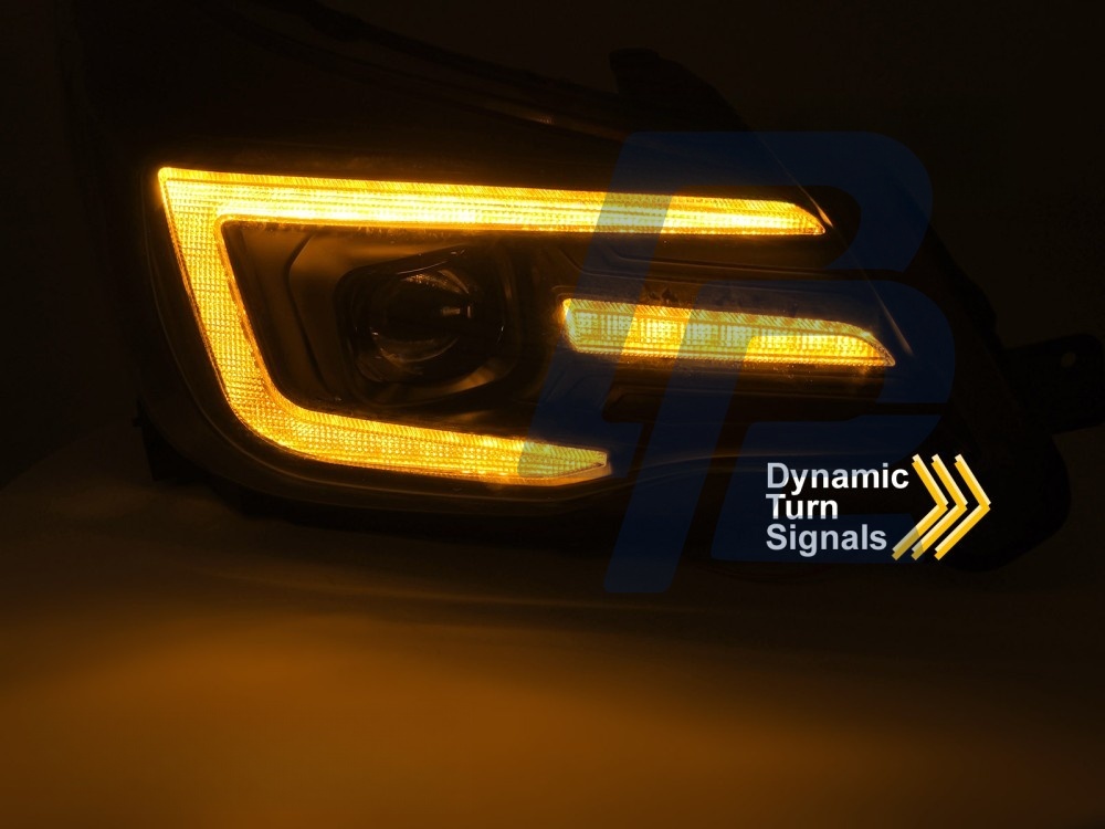 Xenon Tube Light Headlights with DRL Black for Subaru Forester IV 2013–2018 - 4