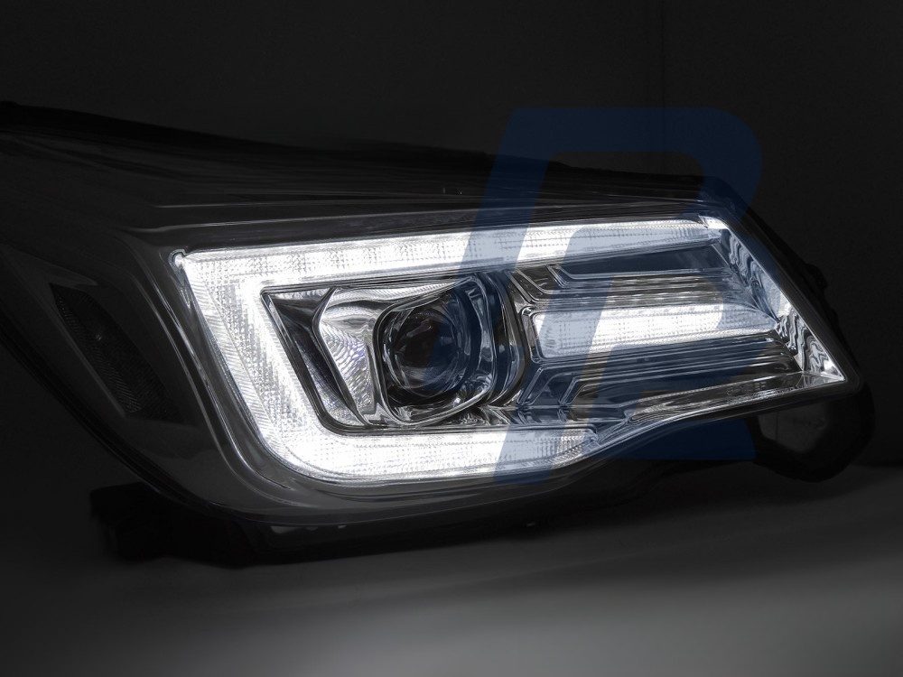 Xenon Tube Light Headlights with DRL Chrome for Subaru Forester IV 2013–2018 - 2