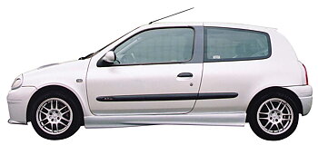 RENAULT CLIO 92+ + DIVERSEN CLEAR SIDEMARKERS
