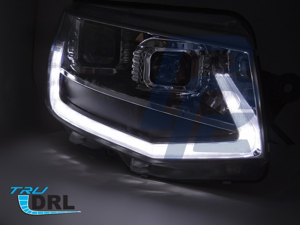 LED Tube Light Headlights Chrome DRL Sequential for VW T6 2015–2019 - 5
