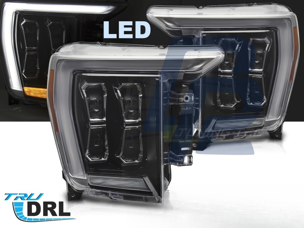 LED Headlights Black for Ford F150 MK14 2020–2023 - 2