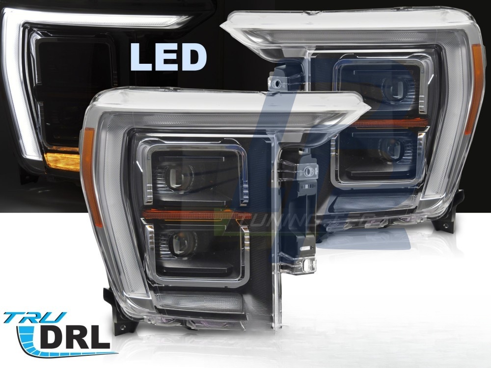 LED Headlights Black DRL for Ford F150 MK14 2020–2023 - 2