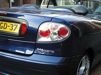 RENAULT MEGANE COUPE/CABRIO 96+ CHROME TAILLIGHTS