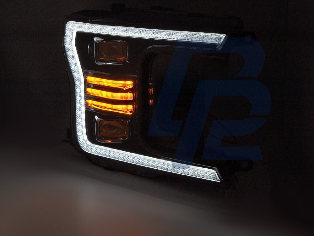 LED Headlights Black DRL for Ford F150 MK13 2017–2020 - 4