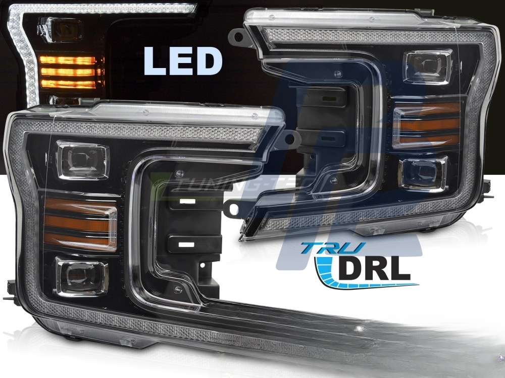 LED Headlights Black DRL for Ford F150 MK13 2017–2020 - 2