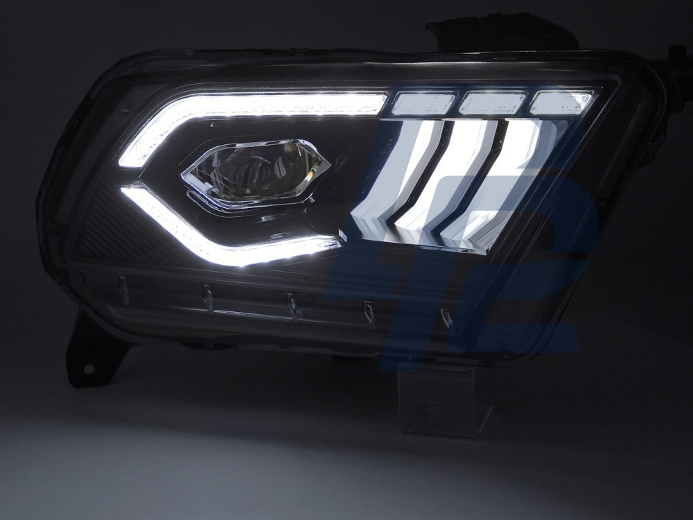LED Headlights Black DRL for Ford Mustang 2010–2013 - 3