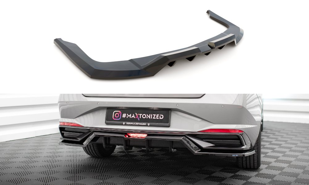 Central Rear Splitter (Vertical Bars) Hyundai Elantra Mk7