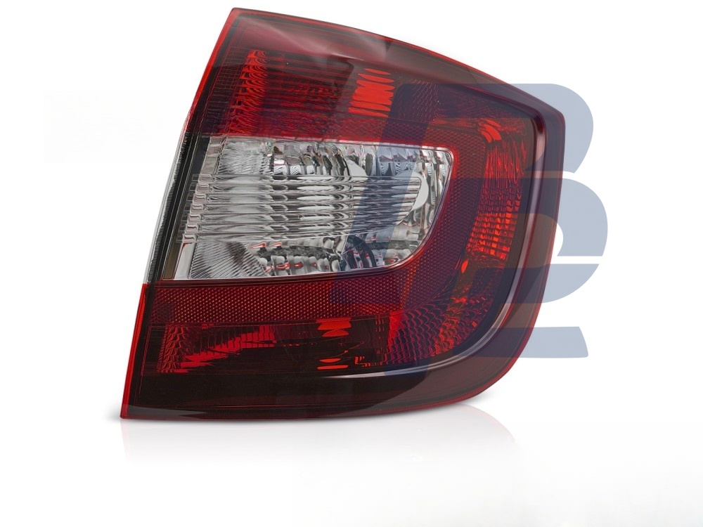 Tail Light Dark Red Right Side TYC for Skoda Rapid 2012–2017 Saloon - 3