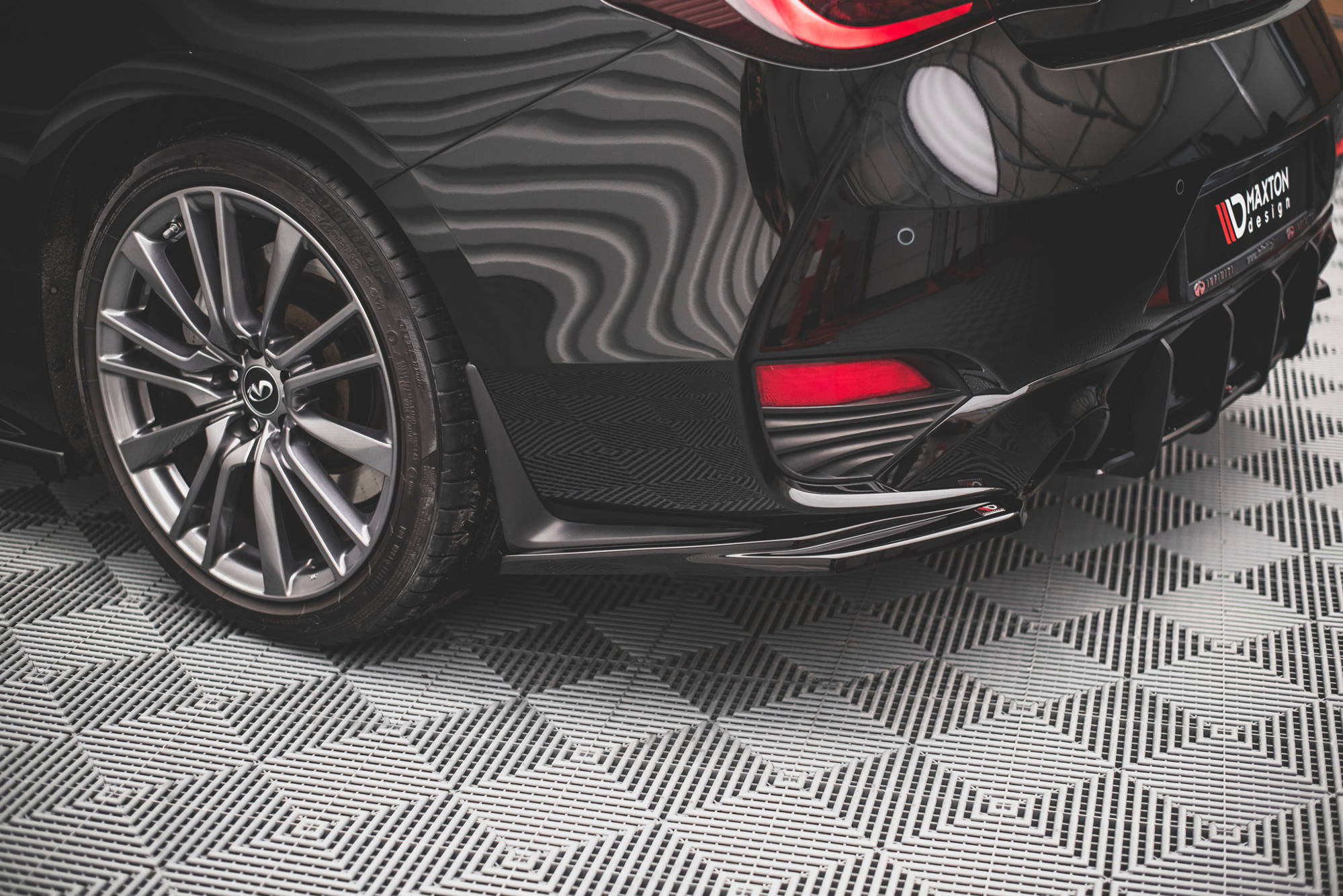 Rear Side Splitters Infiniti Q60 S Mk2 (2017-) - 3