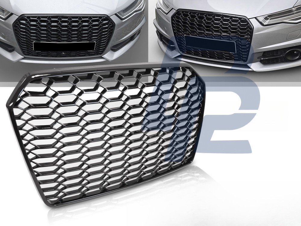 Grille Sport Gloss Black for Audi A6 C7 2011–2014 - 8