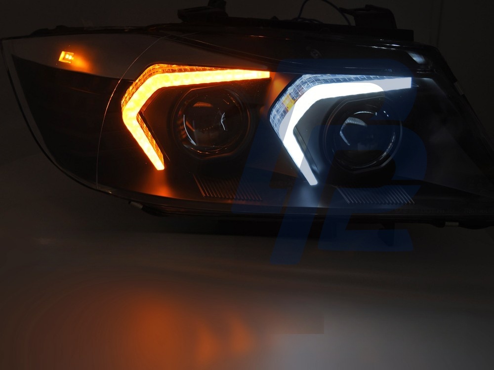 Xenon Headlights LED Black for BMW E90/E91 LCI 2009–2011 - 3