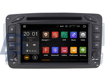 7" MERCEDES-BENZ C CLASS W203 MODELLANPASSAD ANDROID 13 HUVUDENHET
