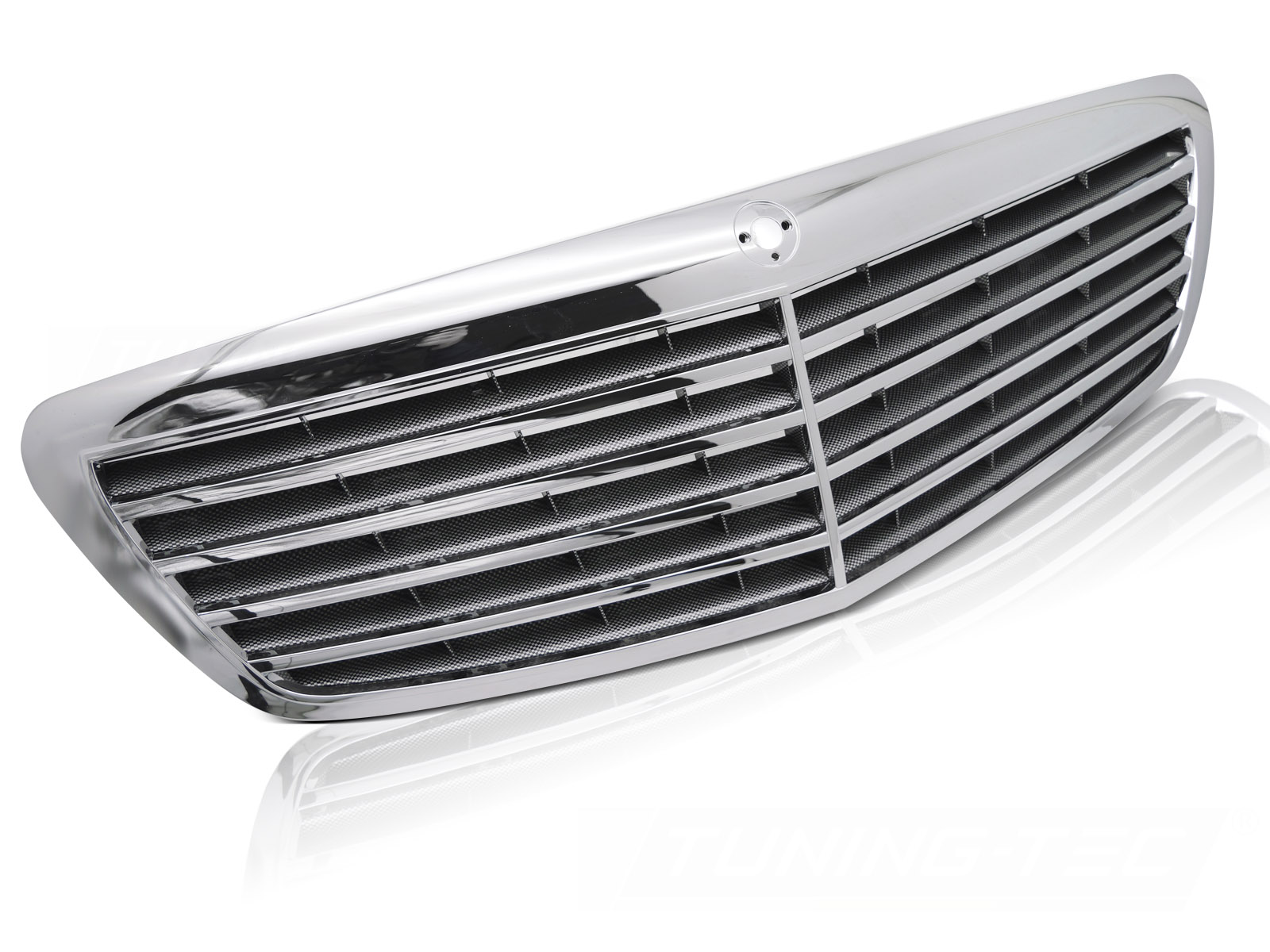 GRILL KROM-KOLFIBERDESIGN TILL MERCEDES S-KLASS W221 2005-2009