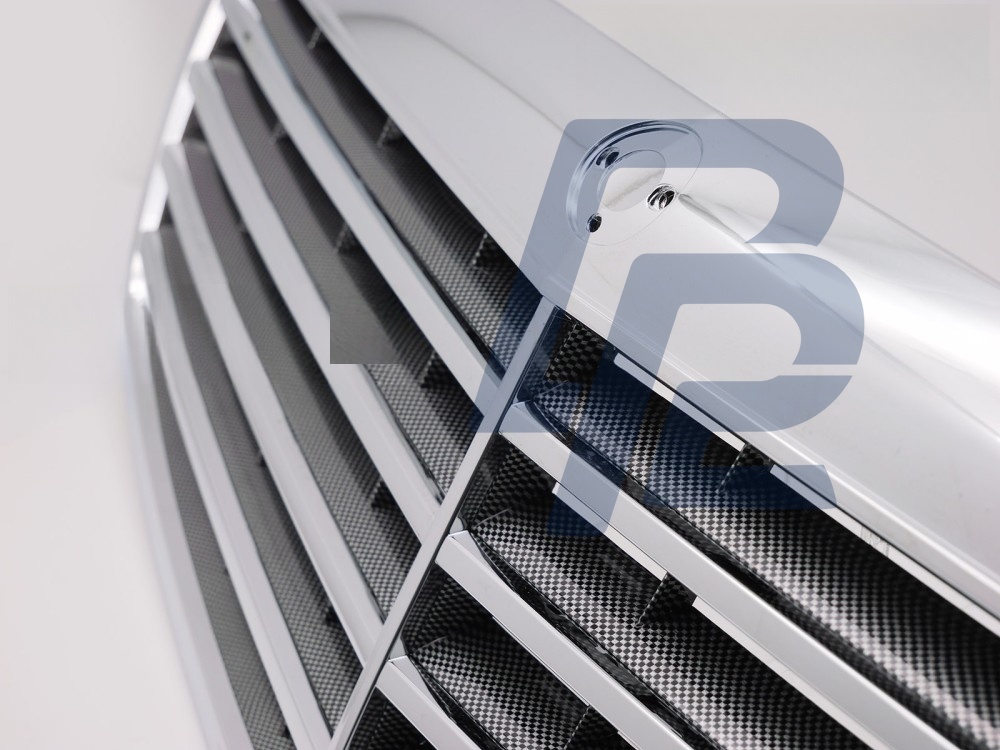 Grille Chrome-Carbon Look for Mercedes S-Class W221 2005–2009 - 3
