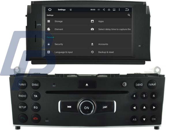 6.2" MERCEDES-BENZ C CLASS ANDROID 13 HEADUNIT - 5