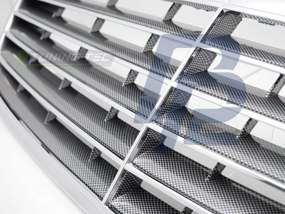 Grille Chrome-Carbon Look for Mercedes S-Class W220 2002–2005 - 5
