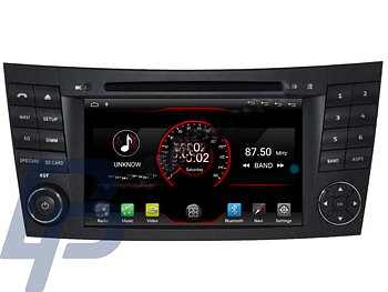 7" MERCEDES-BENZ E CLASS W211 MODELLANPASSAD ANDROID HUVUDENHET