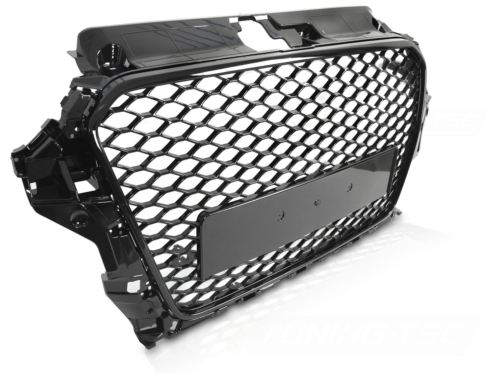 GRILL SPORTDESIGN BLANK SVART PDC TILL AUDI A3 8V 2012-2016