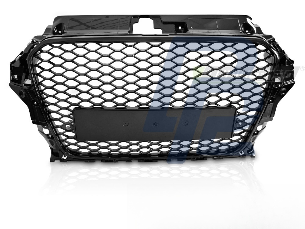 Grille Sport Style Gloss Black PDC for Audi A3 8V 2012–2016 - 3