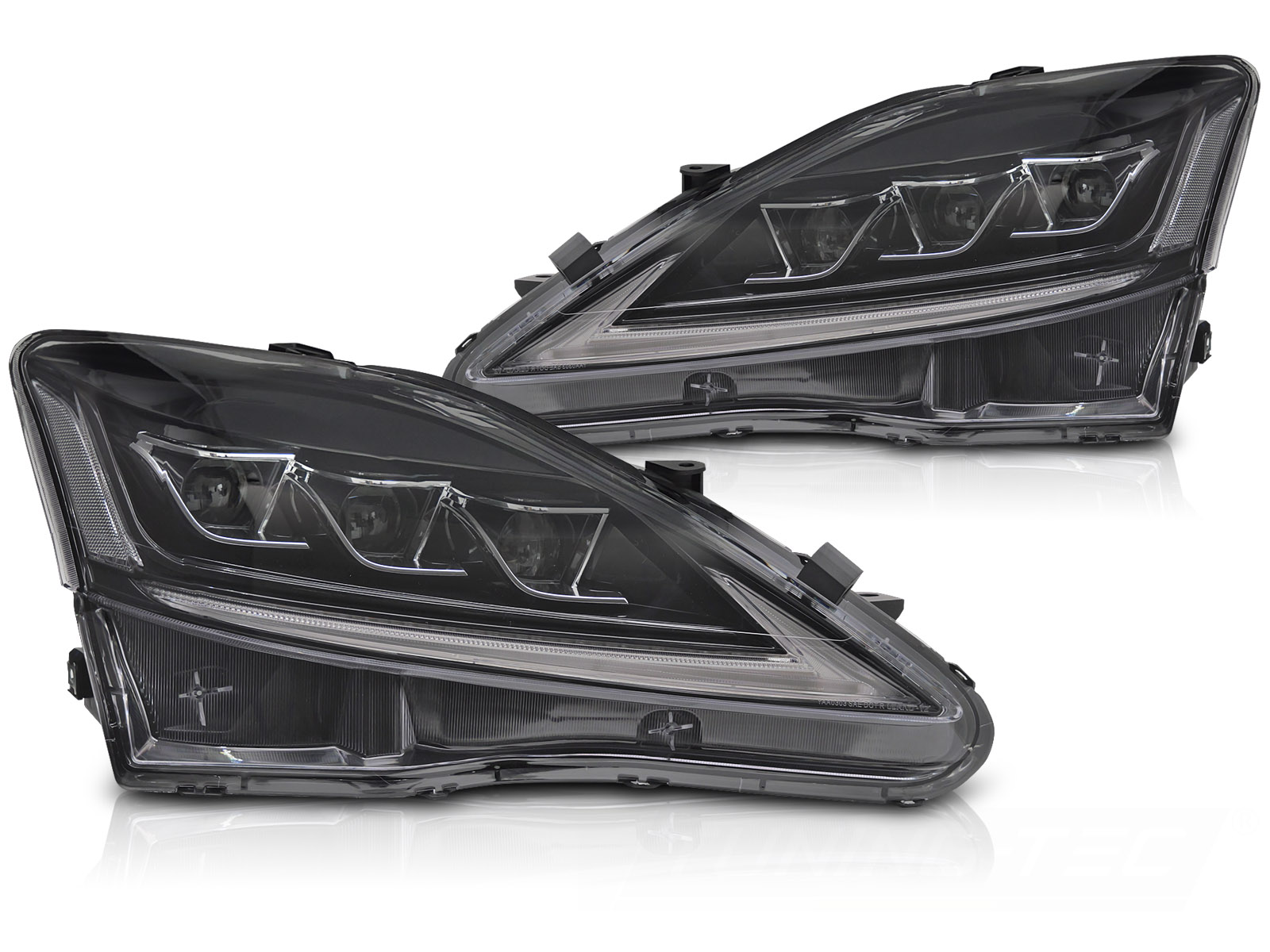 FULL-LED-STRÅLKASTARE LEXUS IS 2006-2013 LED SVART
