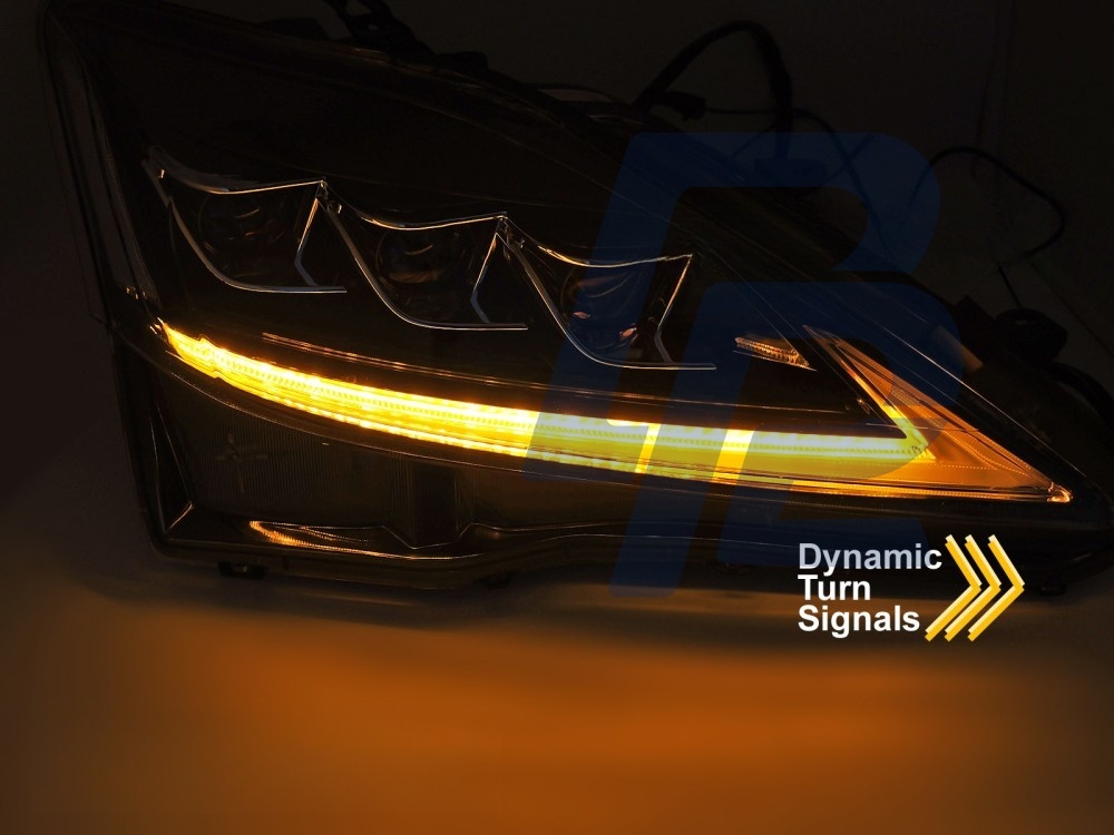 Full LED Headlights Lexus IS 2006–2013 LED Black - 3