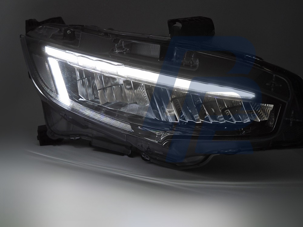 Full LED Headlights Black for Honda Civic X 2016–2021 - 3