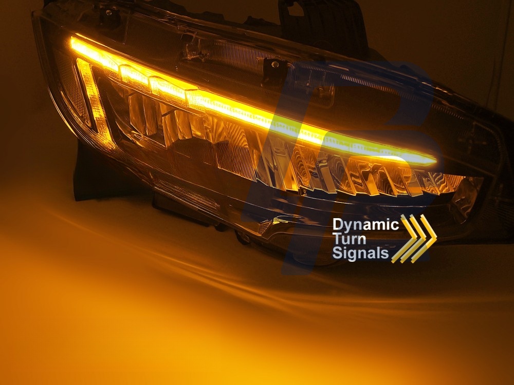 Full LED Headlights Black for Honda Civic X 2016–2021 - 4