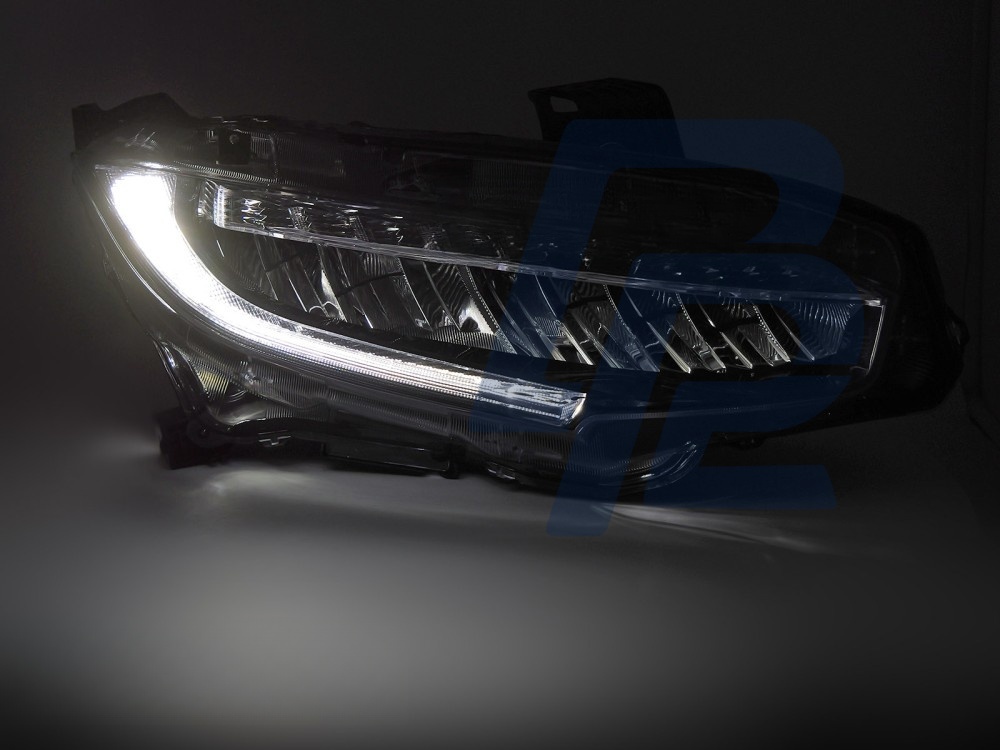 Full LED Headlights Black for Honda Civic X 2016–2021 - 2