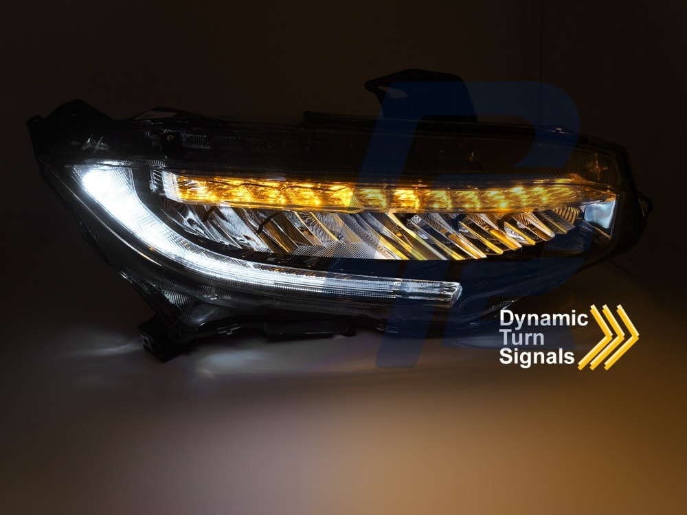 Full LED Headlights Black for Honda Civic X 2016–2021 - 5