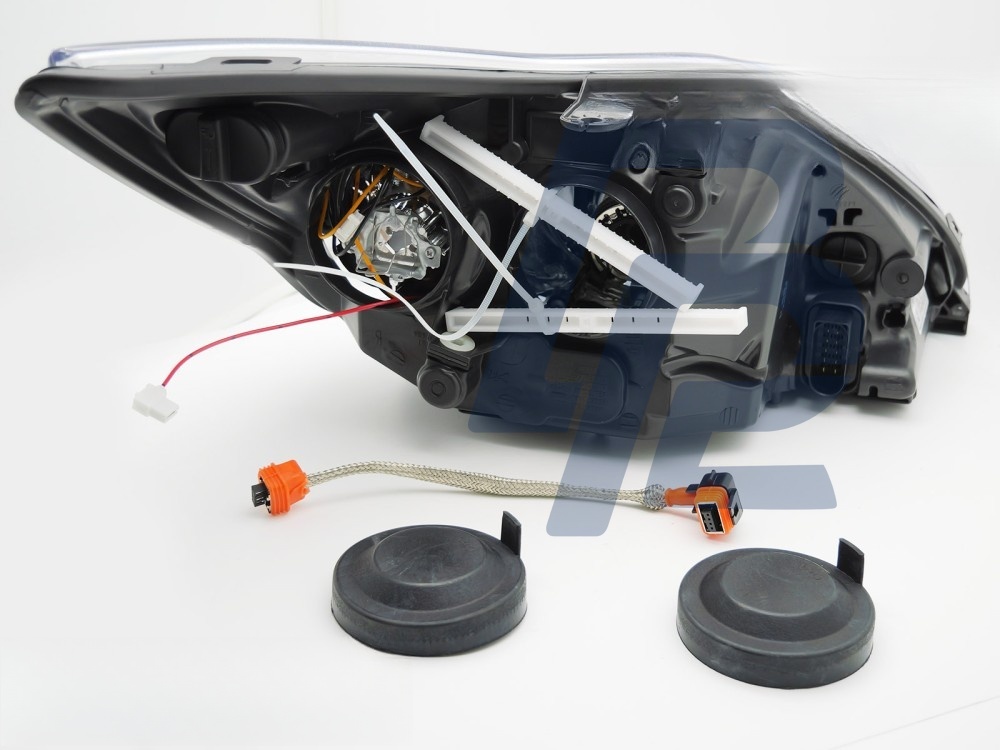 Xenon Headlight Black Left Side TYC for Ford Focus MK2 2008–2010 - 2