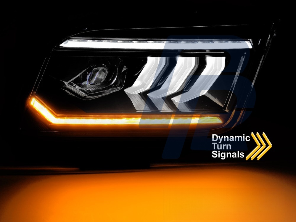Headlights Tube LED Black for Ford Mustang 2004–2009 - 6