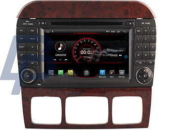 7" MERCEDES-BENZ S CLASS MODELLANPASSAD ANDROID 13 HUVUDENHET
