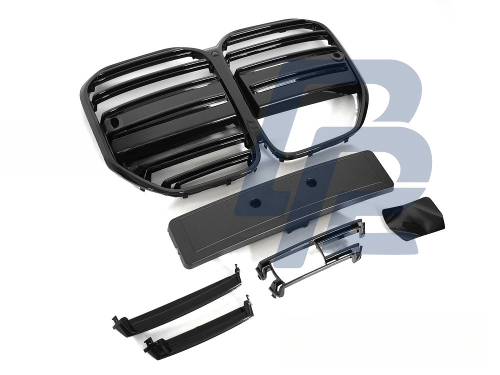 Grille Gloss Black for BMW G22 G23 2020–2024 - 2