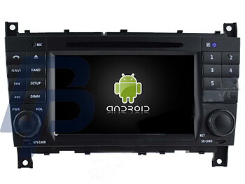 7" MERCEDES-BENZ C CLASS MODELLANPASSAD ANDROID 13 HUVUDENHET